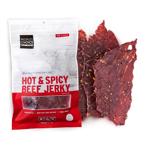 People's Choice Beef Jerky Big Slab - Whole Muscle, Thin-Sliced, 9g Protein