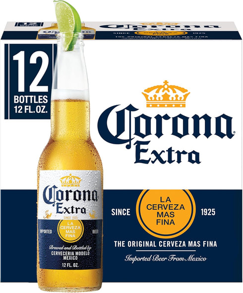 Corona Extra Import Beer, 12 pk, 12 fl. oz. Bottles, 4.6% ABV