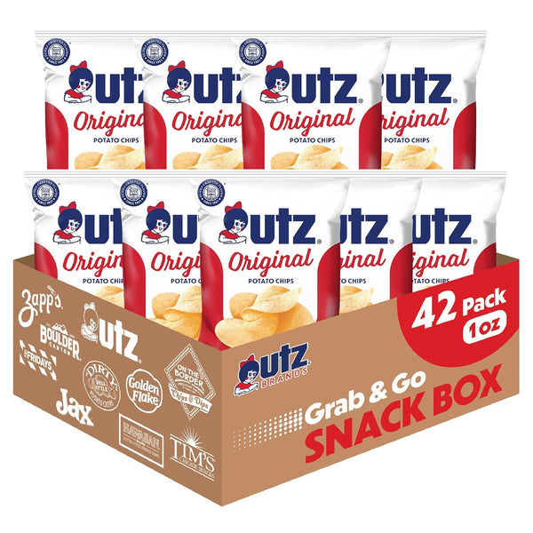 Utz Original 1 Oz Bags, 42 Count Crispy Potato Chips Made from