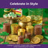8 oz 60 Madelaine Gold Chocolate Coins - Individually Wrapped Easter Candy Basket Fillers - Assorted Sizes About Pieces
