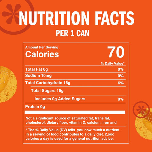 8.4 OZ, 24 IZZE Sparkling Water Juice Beverage Blend, Mango, No Sugar Added, FL Cans