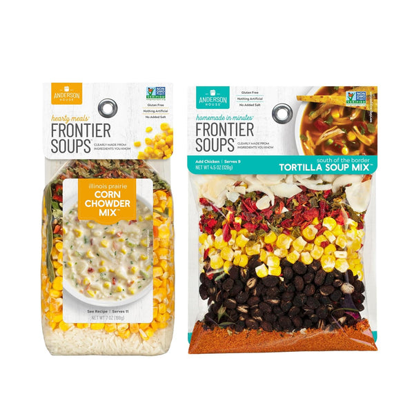 Anderson House Frontier Soups Combo Pack: (1) Illinois Prairie Corn Chowder, 7