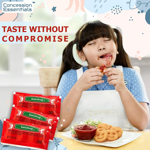 Concession Essentials Packets, 7 100/Case. (CEKetchupPacks-100CT) Choice Ketchup, Gm