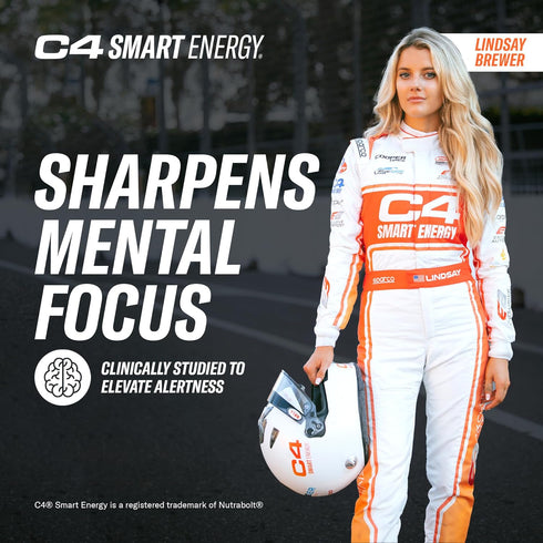 C4 12 Oz 12 Pack Cellucor Smart Energy Drink - Sugar Free Performance Fuel & Nootropic Brain Booster, Coffee Substitute