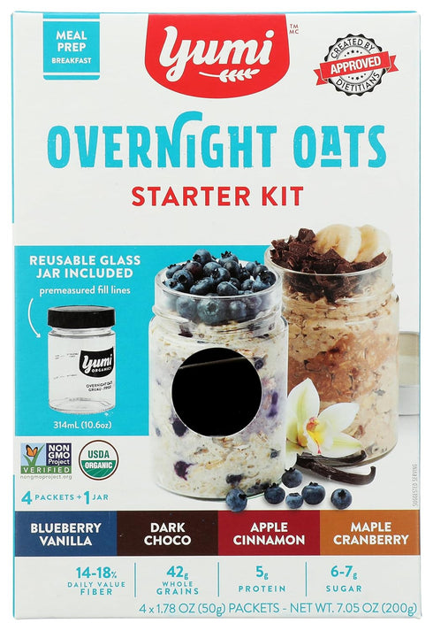 Yumi Organics Organic Overnight Oats Starter Kit, 7.05 OZ