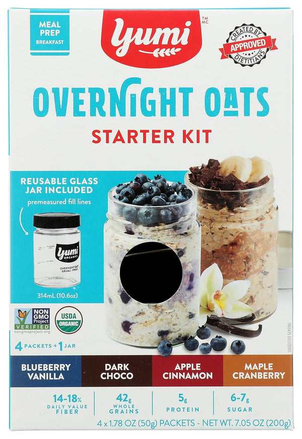 Yumi Organics Organic Overnight Oats Starter Kit, 7.05 OZ