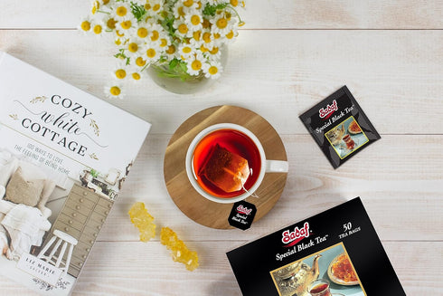 50 Sadaf Special Black Tea Bags - Pure Ceylon Black Tea - Product harvested in Sry Lanka - Kosher - Bags