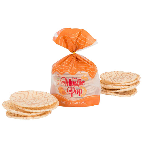 Kim's Magic pop - Salted Caramel Flavor Drizzled | 6 Bags | 12 Cakes per