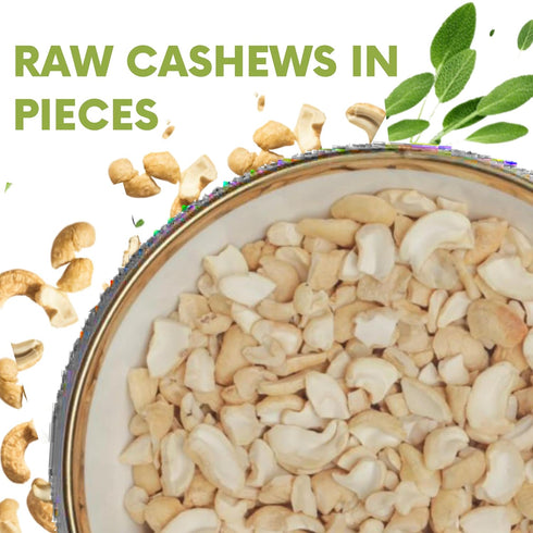 SANO 2lbs (32oz) Pack, Raw Cashew Pieces Organic Cashews Nuts, Fresh Unsalted cashew in Resealable No Salt Cashews