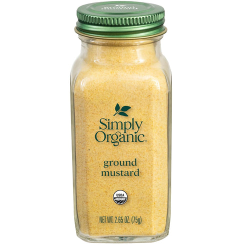 Simply Organic Ground Mustard Seed, 3.07-Ounce, Organic Ground Yellow Mustard Seeds, Robust
