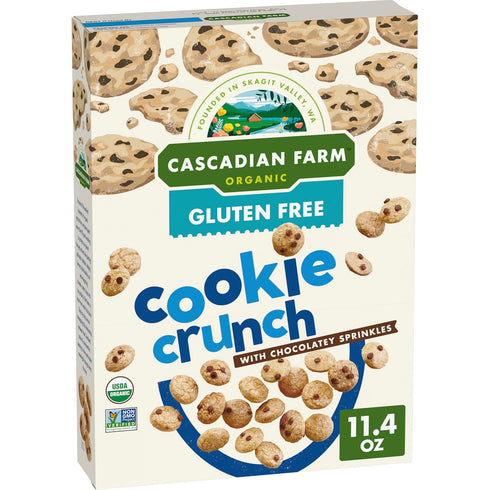 Cascadian Farm Organic Cookie Crunch Cereal, Gluten Free, Whole Grain, 11.4 oz