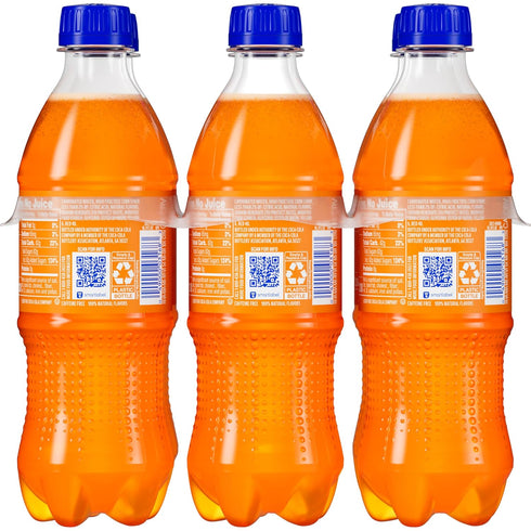 16.9 oz 6 Pack Fanta Orange Soda Soft Drink, fl Bottles