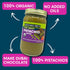 1 (16 oz), 100% Wilderness Poets, Organic Ultra Creamy Pistachio Nut Butter - Pound Silky Smooth, Perfect for Dubai