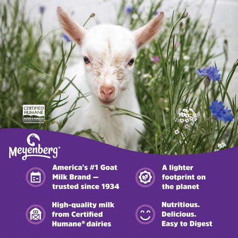 12oz 1pk Meyenberg Nonfat Powdered Goat Milk, pouch, Kosher, Gluten Free, Vitamins A & D
