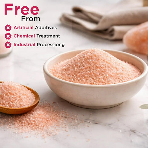 5 lb PURE NATURE Himalayan Pink Salt Fine Grain Bulk Bag Natural Pink Himalayan Rock Salt for Cooking, Baking