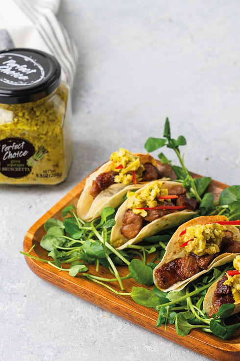 Pack Pack 3 Perfect Choice Variety with Delicious Artichoke Bruschetta, Green Asparagus Bruschetta & Caramelized Onion
