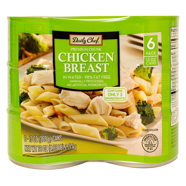 Daily Chef Premium Chunk Chicken Breast (13 oz., 6 ct.)