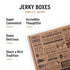 Set 4 Pack Peoples Choice Beef Jerky Box Simple & Savory Classic Gifts for Men High Protein Meat Snack Sampler Made