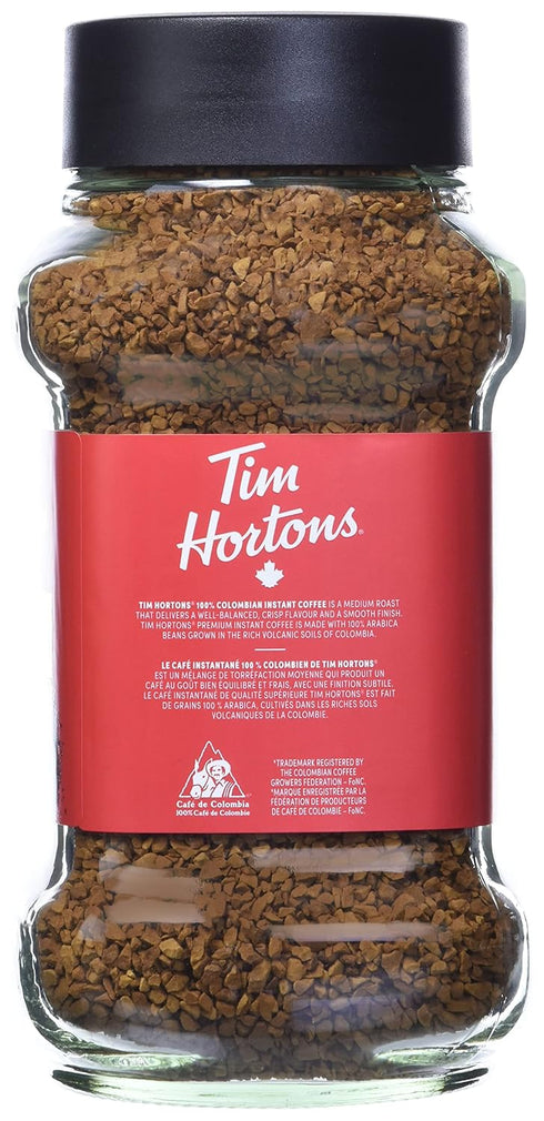 100% 300g Tim Hortons Medium Roast Instant Coffee, Colombian, Jar