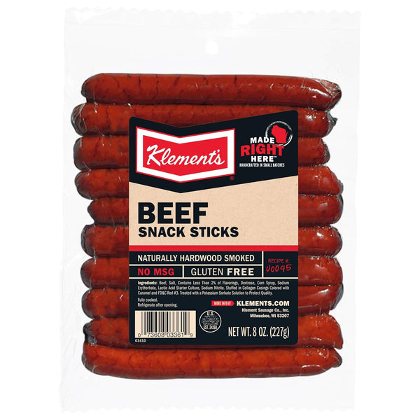 Klement's Klements Snack Sticks 7.2oz (Beef)