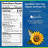 64 oz, 1/2 Kevala Organic Sunflower Oil - Oil for Cooking and Baking Processed in a Facility Free of Tree Nuts