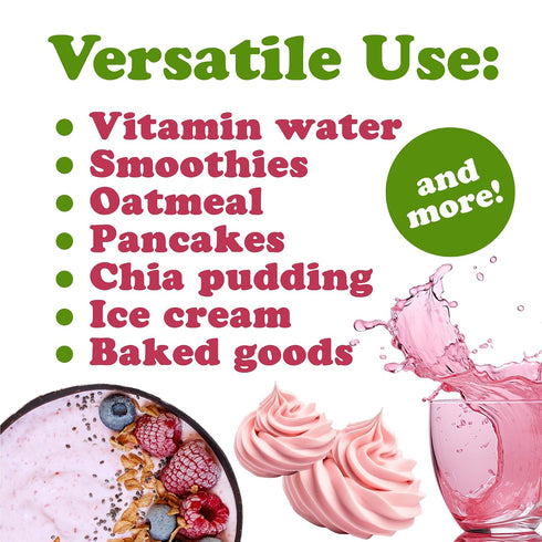 8 100% Food to Live Pomegranate Juice Powder, Ounces Natural Antioxidant, Rich Superfood for Smoothies, Baking