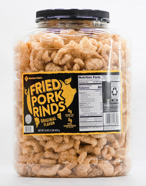 Sophley (16 oz.) Member Mark Original Fried Pork Rinds & a Tong