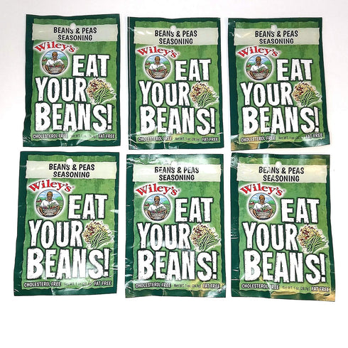 Beans and Peas Seasonings, Wiley's, 6 (SIX) Packets