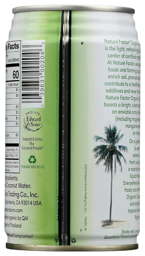Nature Factor 10 Oz , Coconut Water Young Organic, Fl