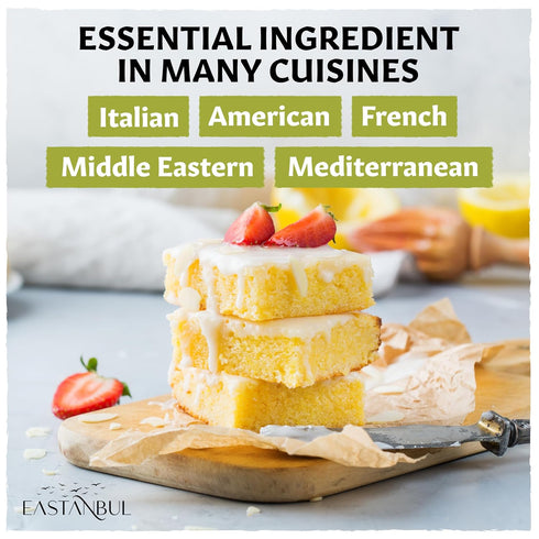 4.41oz, Eastanbul Lemon Peel, Dried Lemon Peel for Baking, Cooking, Marinades, and Rubs, Perfect for Tea, Granulated