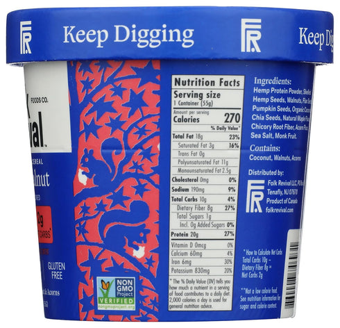 1.94 Folk Revival, Cereal Cup Grain Free Maple Walnut, Ounce