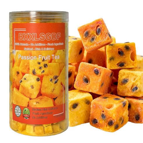 12.3oz (350g) 100% Premium Freeze Dried Passion Fruit - No Sugar Added | Tropical Flavor for Drinks, Baking & Smoothies