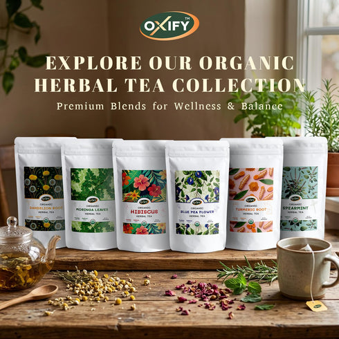 Oxify 16 oz (16 oz, Organic Peppermint Leaves Herbal Loose Tea- Peppermint)