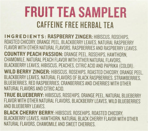 18 2 Celestial Seasonings Fruit Tea Sampler Tea Bags, ct, pk