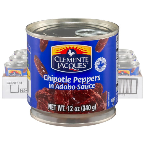 Clemente Jacques Chipotle Peppers in Adobo Sauce, 12 oz (Pack of 12)