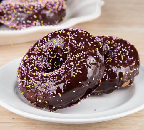 10.5oz (6pk) Katz Gluten Free Chocolate Frosted Sprinkle Donuts. No Artificial Color Free of Soy, Sesame, Dairy
