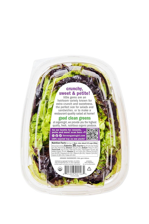 organicgirl 5 Oz Organic Little Gems Salad Mix, (us)