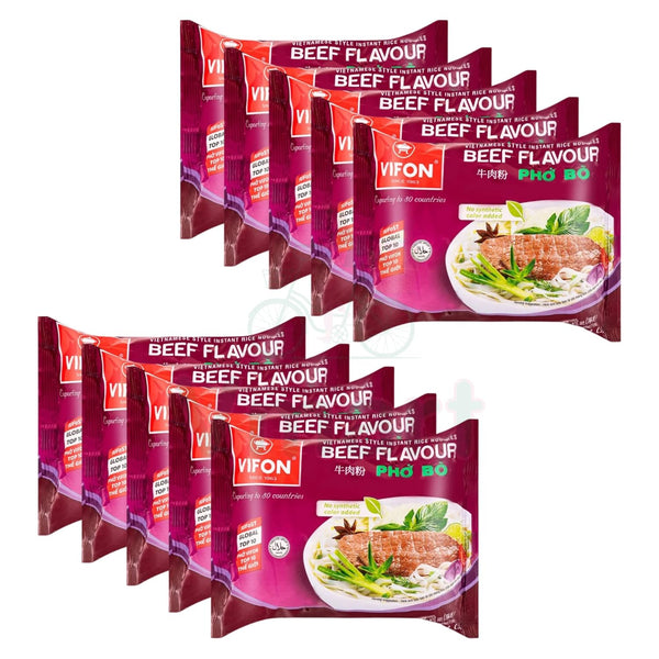 Vmart Vifon Vietnamese Style Instant Rice Noodles Beef Flavour Pho Bo 60g (Pack
