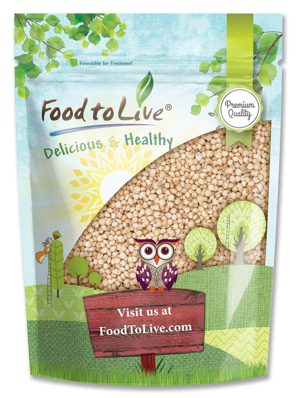 Food to Live Italian White Whole Grain Sorghum, 6 Pounds Premium White