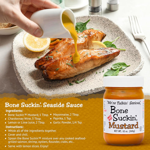 2 Pack (12 oz, Bone Suckin' Sweet Spicy Mustard, National Champion, Made in the USA, Non-GMO, Gluten-Free, Kosher