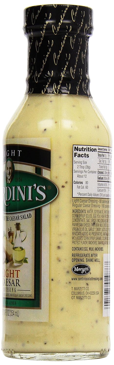 12 oz Cardini's Lite Caesar Dressing