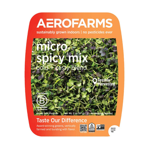 AEROFARMS , Microgreens Spicy Mix Arugala Mustard Conventional, 2 Ounce