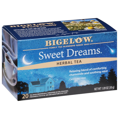 Bigelow Sweet Dreams Herbal Tea Bags, 20 Count Box (Pack of 6)