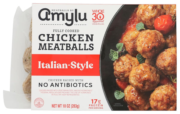 AmyLu Italian Style Chicken Meatballs, 10 OZ