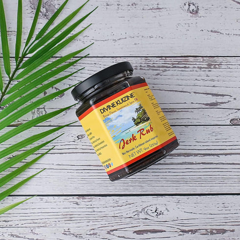 (1 Authentic Jamaican Jerk Seasoning - Hot & Spicy Wet Rub Marinade for Chicken, Pork, Beef, Seafood & Vegetables