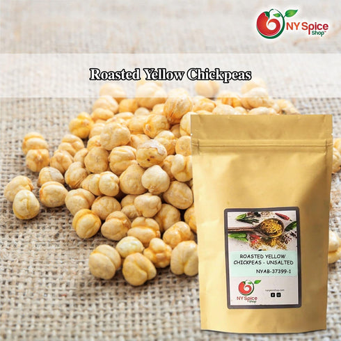 1 NY Spice Shop Chickpeas Roasted and Unsalted - Pound Dried Crispy Crunchy Chickpeas No Salt - Bulk Healthy Snacks