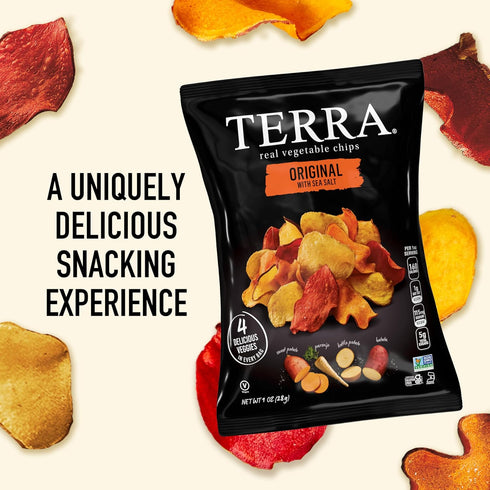 1 Oz (Pack 24) Terra Vegetable Chips with Sea Salt