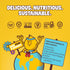 0.8oz, Pack 6, 3g 2g HIPPEAS Chickpea Puffs, Groovy White Cheddar, Gluten Free Snacks, Dairy Free, Vegan, of Protein