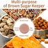 USEDGDIG 2 PCS Terracotta Brown Sugar Keeper, Brown Sugar Container Disc,Sugar Saver and Softener Alternative in Sugar