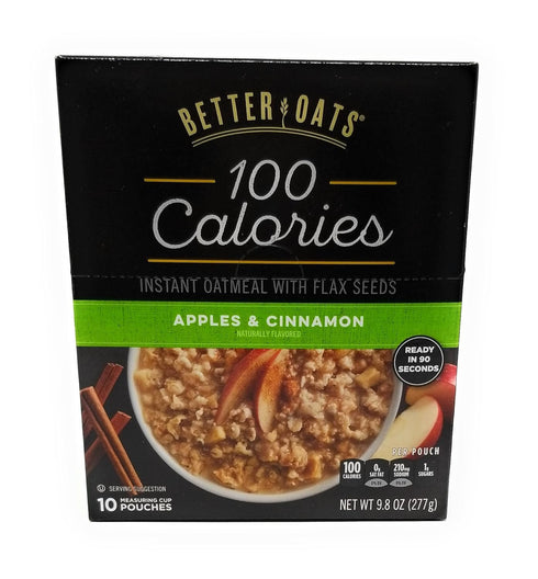 Better Oats (1) 9.8oz, (1) 9.8oz (2 Bundle: Apples & Cinnamon Maple and Brown Sugar Boxes Total)
